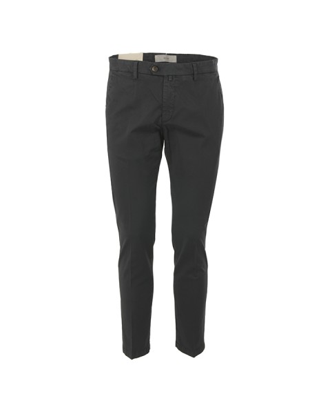 Pantalone Briglia in Gabardina Blu Navy